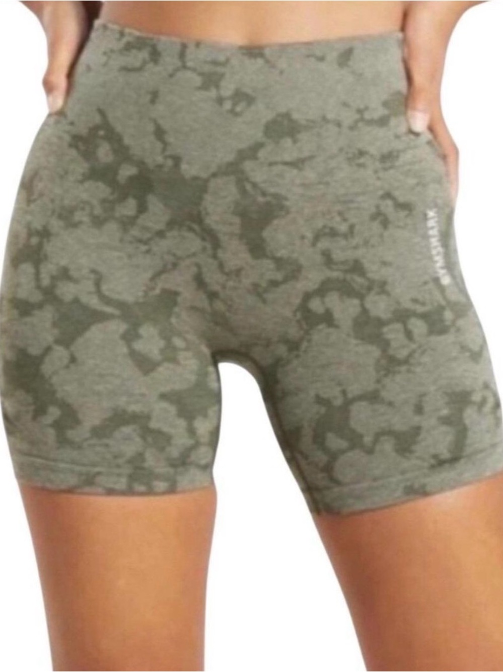 Gymshark Adapt Camo Seamless Shorts - Green
